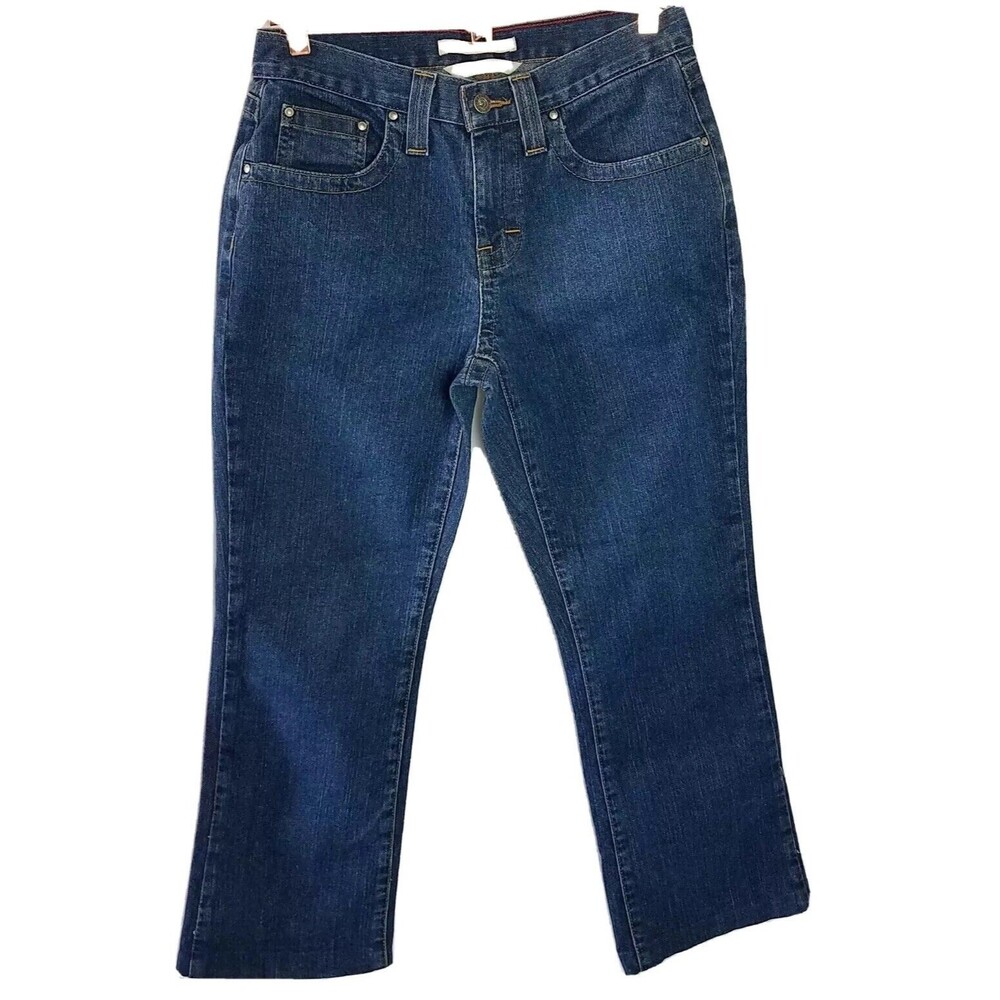 Tommy Hilifiger Womans Stretch Denim Hipster Boot Cut Jeans Stretch Size 6R